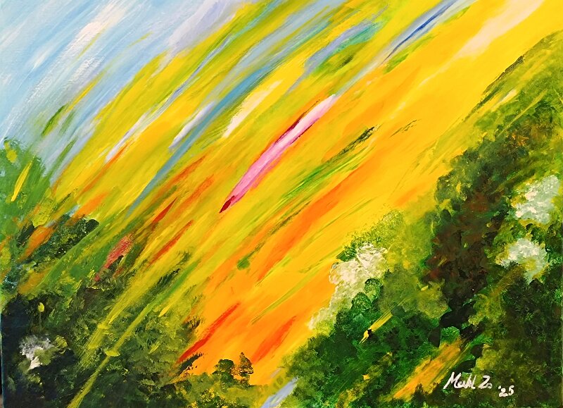 427.jpg - Az első gondolat - 60 x 80 cm, akril, vászon