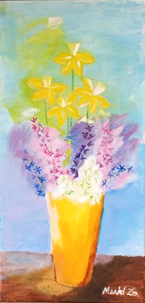 420.jpg - Tavaszi színek - 80 x 30 cm, akril, vászon