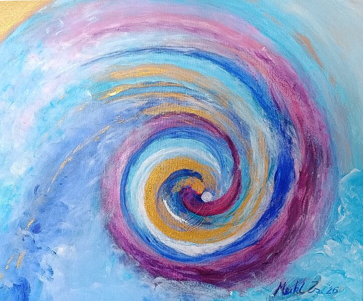 437.jpg - Ilyen az élet - 50 x 60 cm, akril, vászon